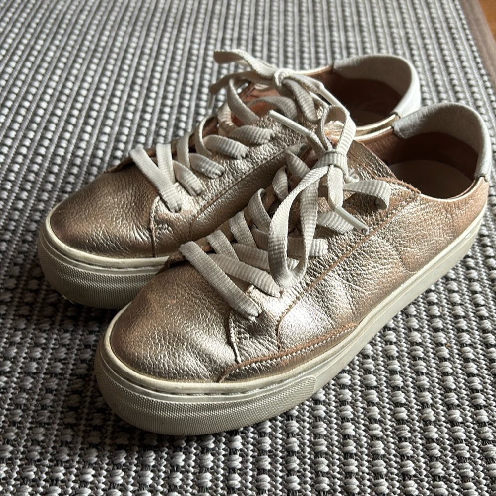 Metallic Gold Women's Sneakers